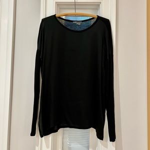 VINCE Black Silk Blend Sweater